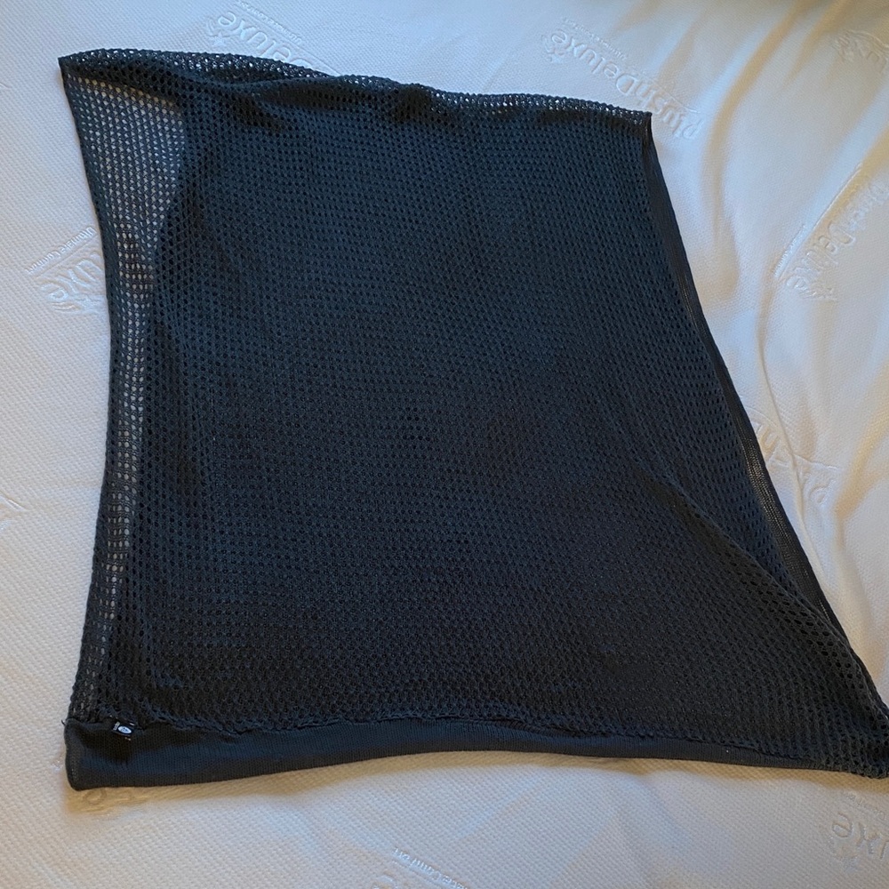 Apana Black Mesh Scarf